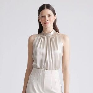 Silk Halter Top